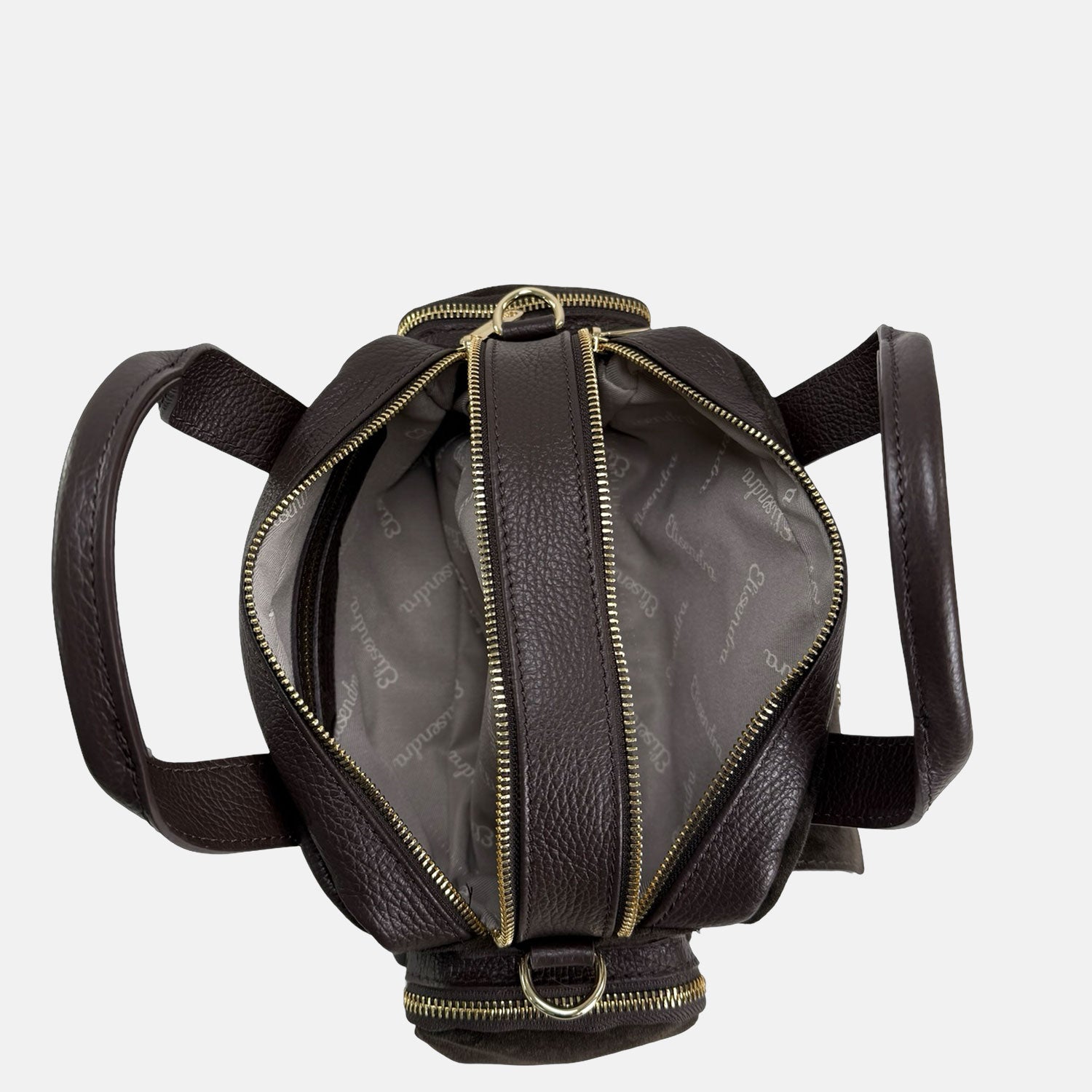 Borsa a mano Twiga Testa di Moro  Pelle Martellata e Camoscio Oro SPEDIZIONE DAL 14/11