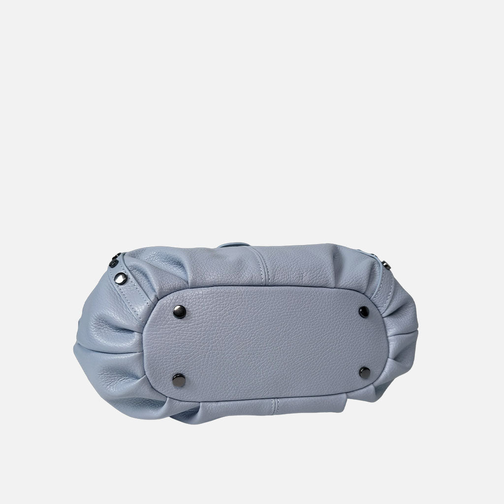 Borsa a spalla Wendy Sky Pelle Martellata Dark