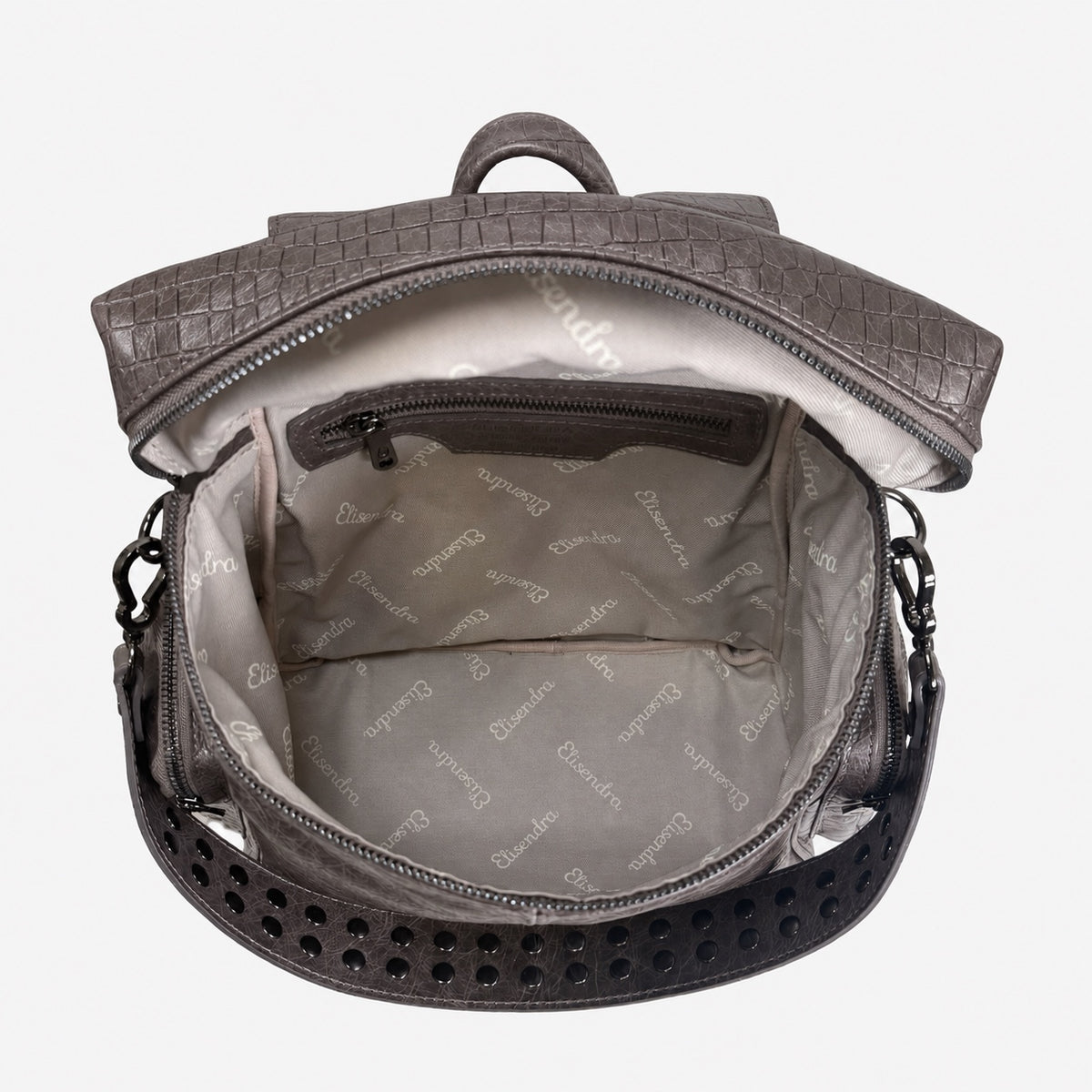 Zaino Saray Orion Pelle Cocco stampato e Vintage Dark