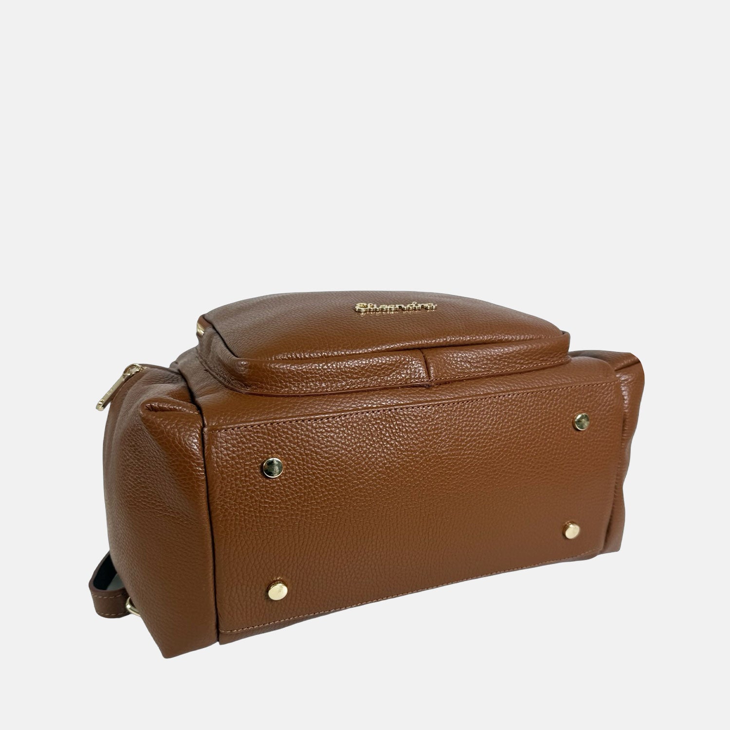 Zaino Kenya Caramel Pelle Martellata Oro