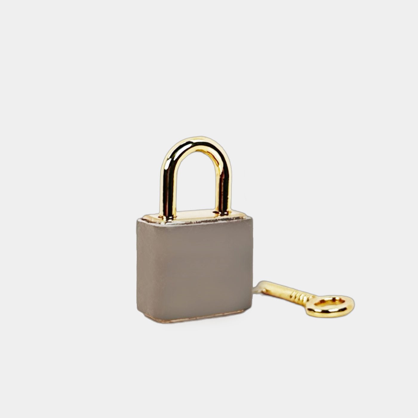 Lucchetto Smoke Pelle Liscia Oro - Elisendra®