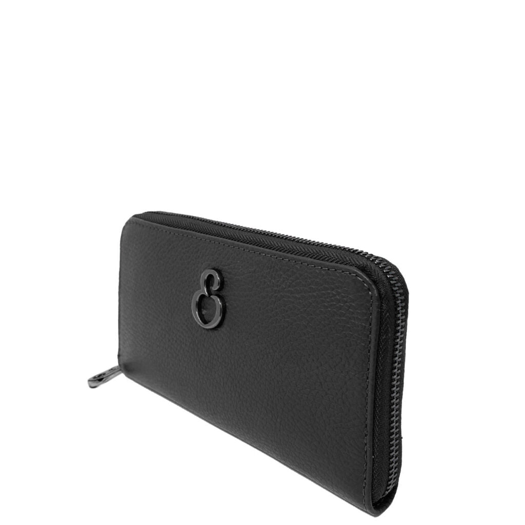 Portafoglio Raya Dark Martellata Nera