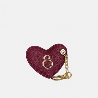Porta Chiavi Love Amarena Pelle Martellata Oro