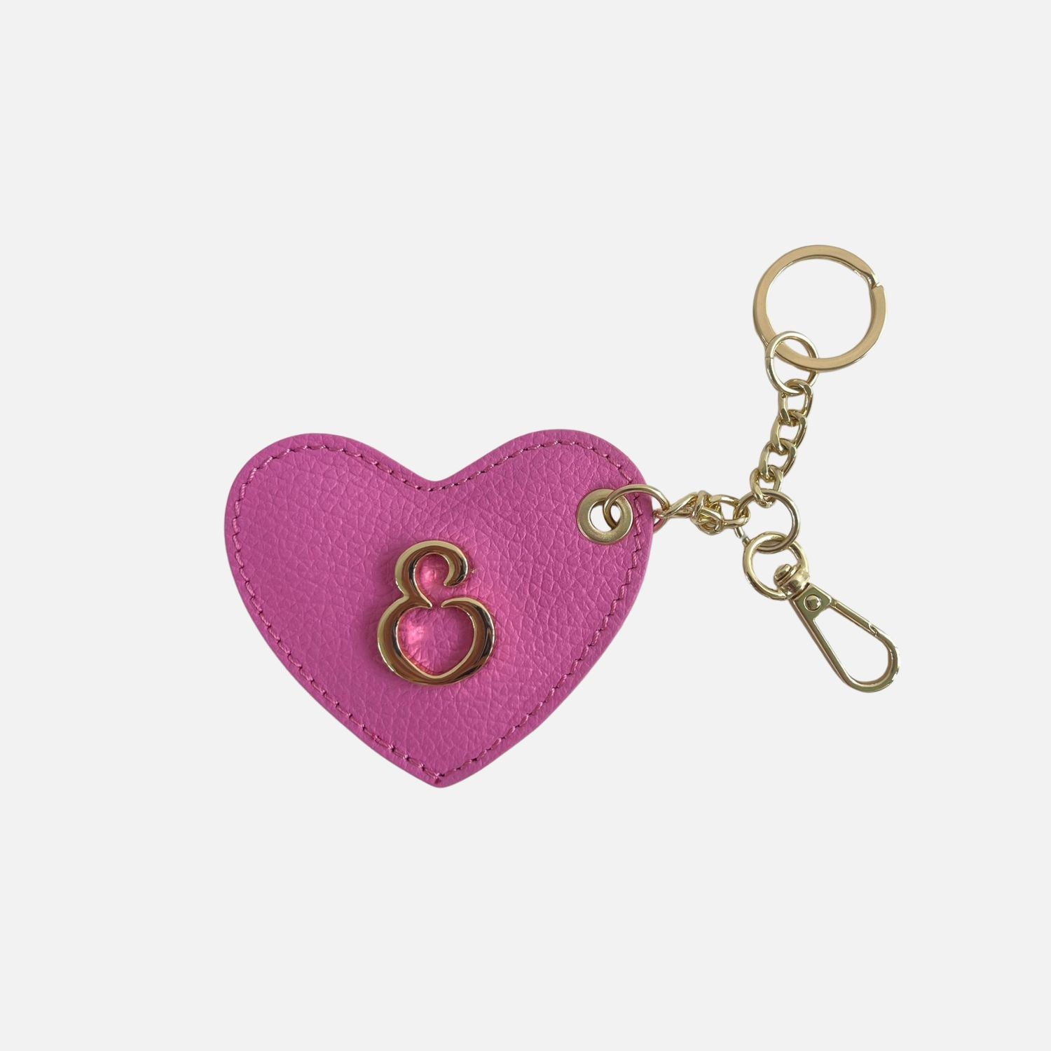 Porta Chiavi Love Cotton Candy Pelle Martellata Oro