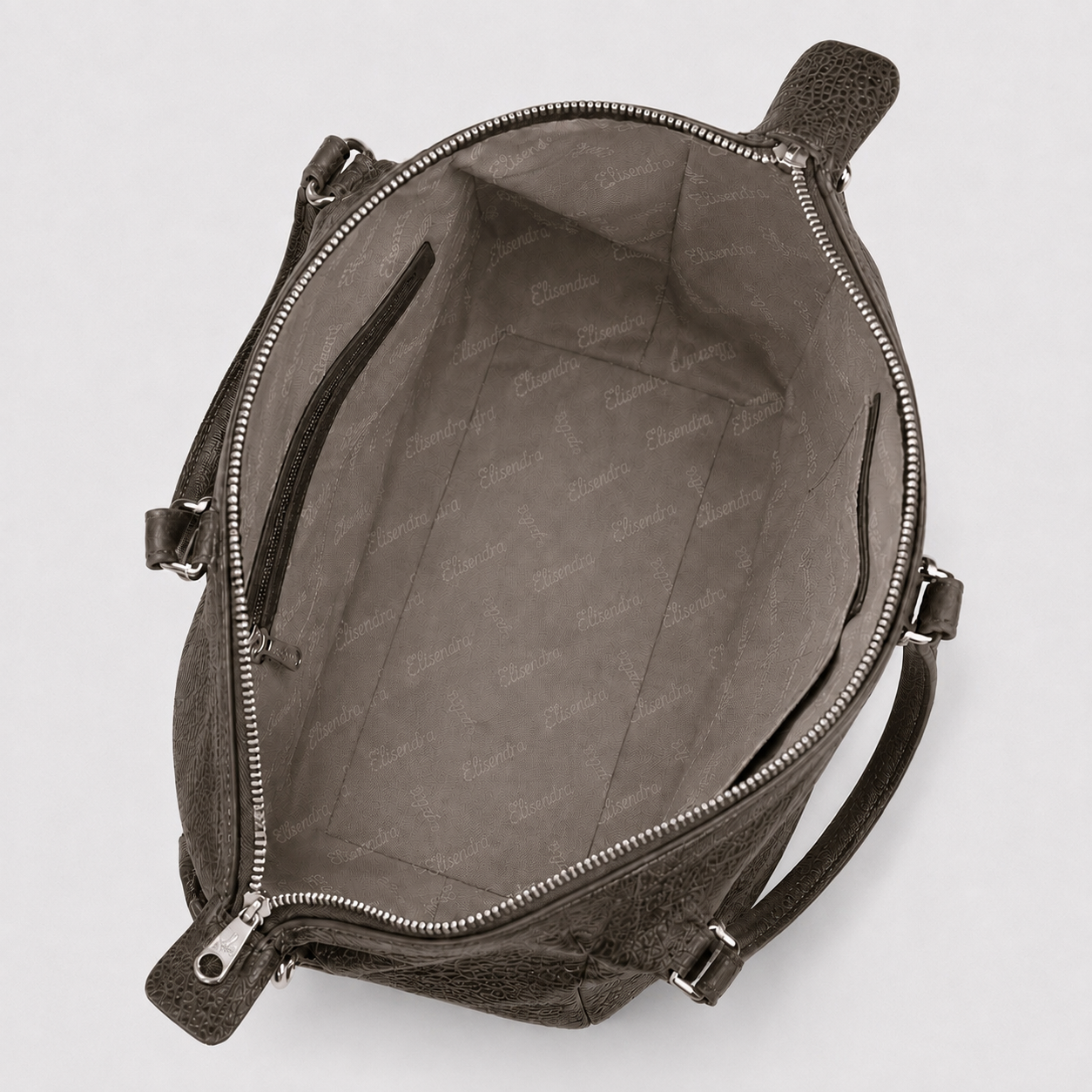 Borsa a Sacca Stella Taurus Cocco stampato Dark