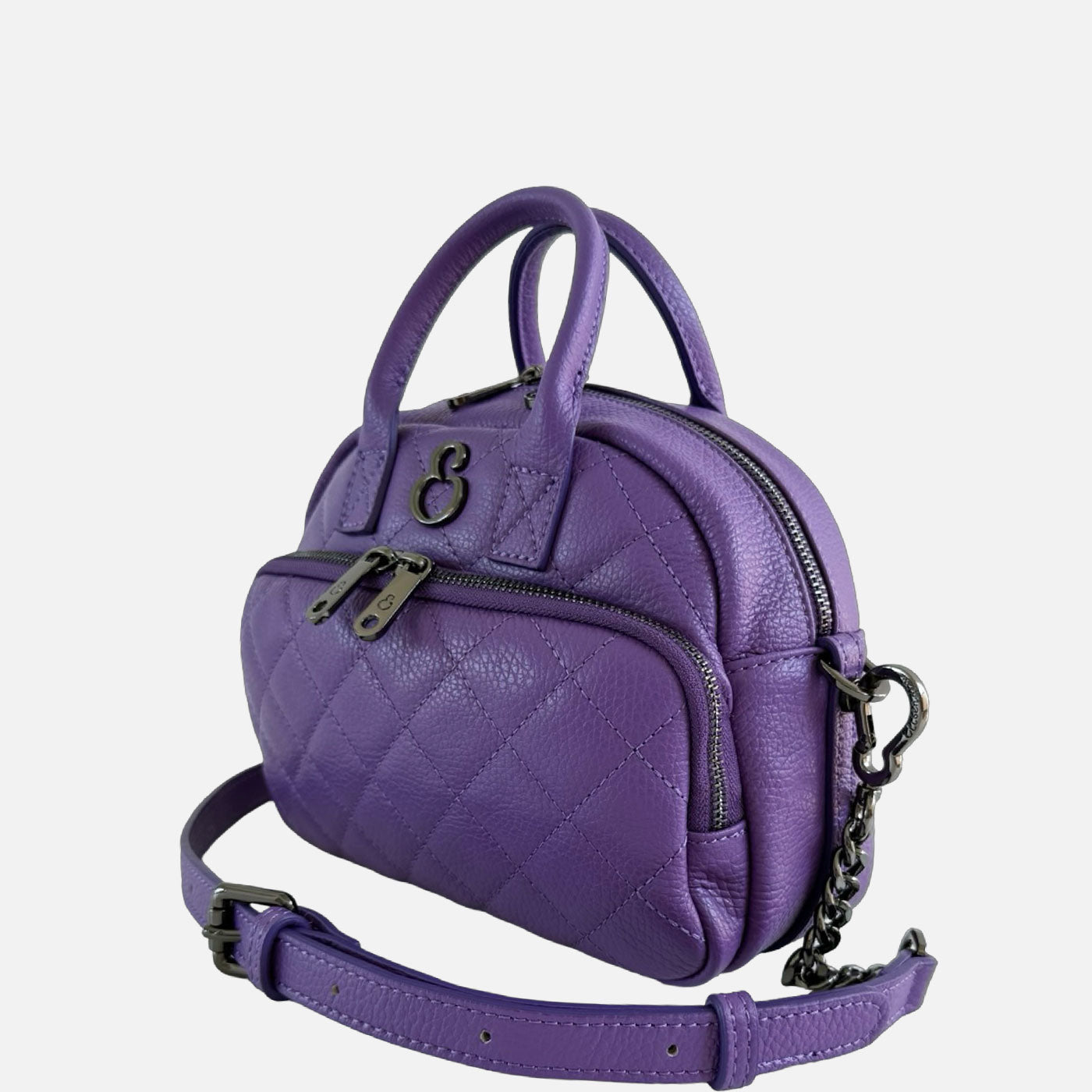 Borsa a mano Benny Giglio Pelle Martellata Dark