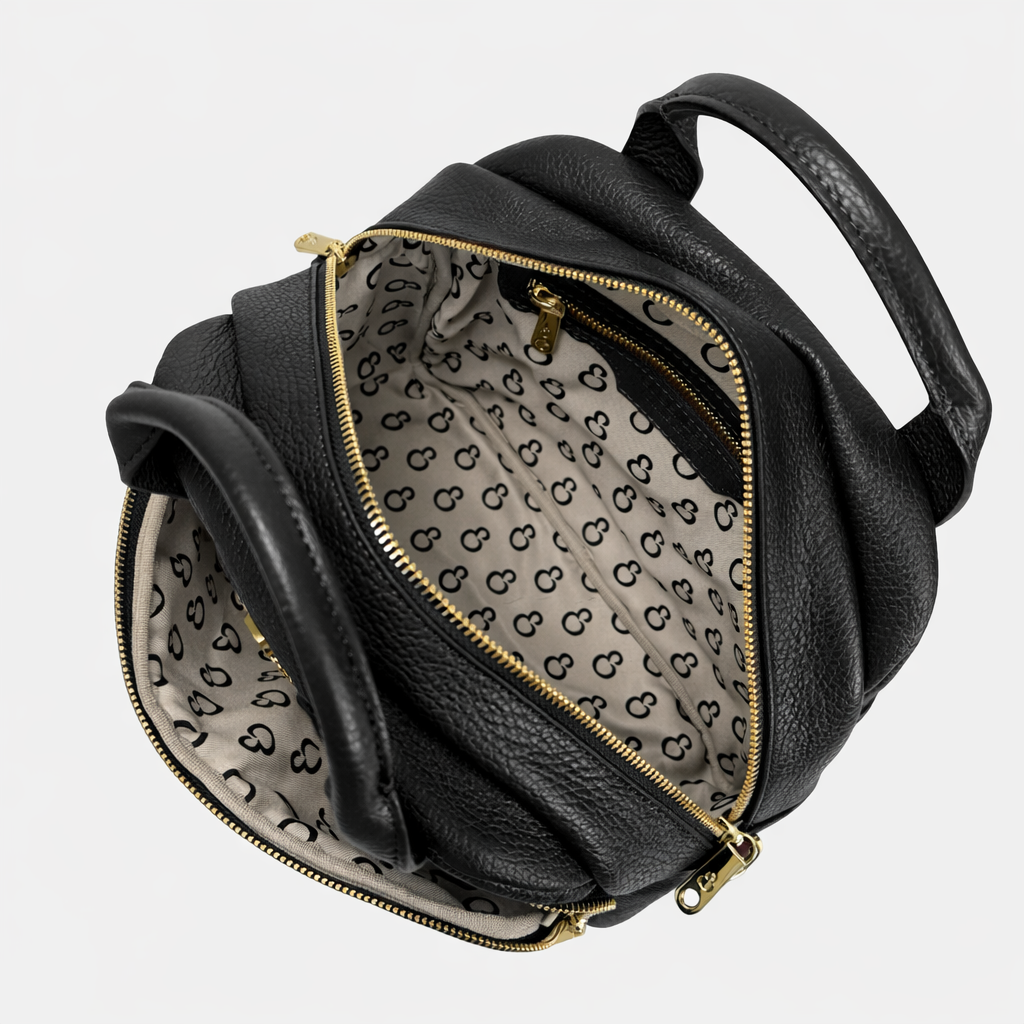 Borsa a mano Megane Matellassè Martellata Nera Pelle Martellata Oro SPEDIZIONE DAL 13/03