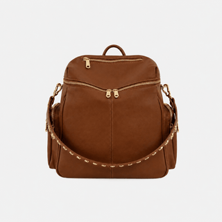 Zaino Saray Natural Pelle Liscia Vitello Oro