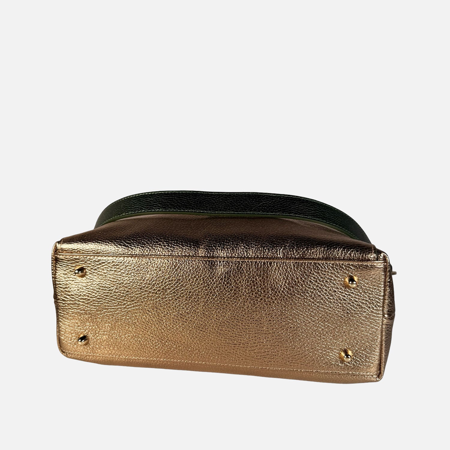 Borsa a mano City Oro Antico Pelle Laminata Oro