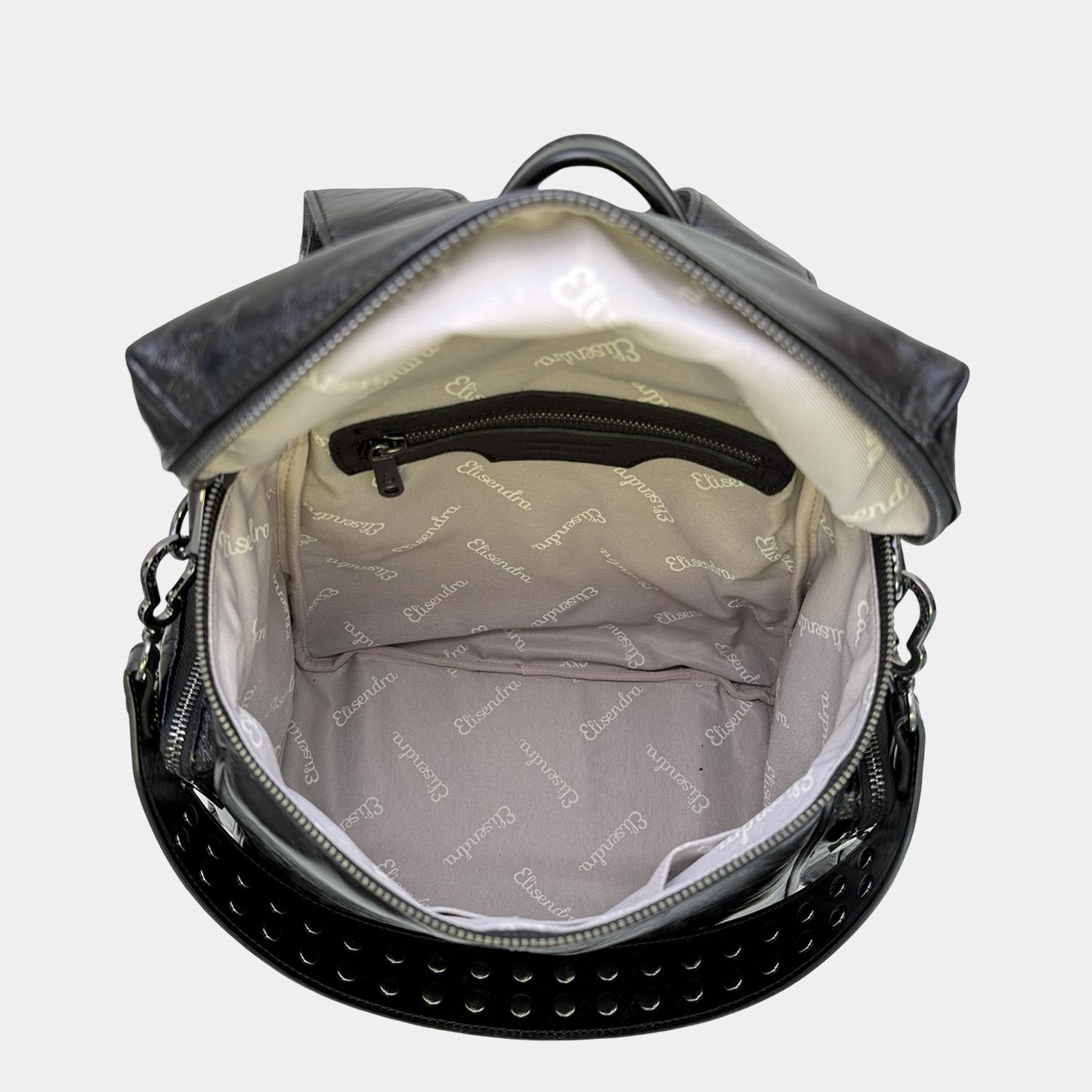 Saray Carbon Backpack Smooth Leather Dark 