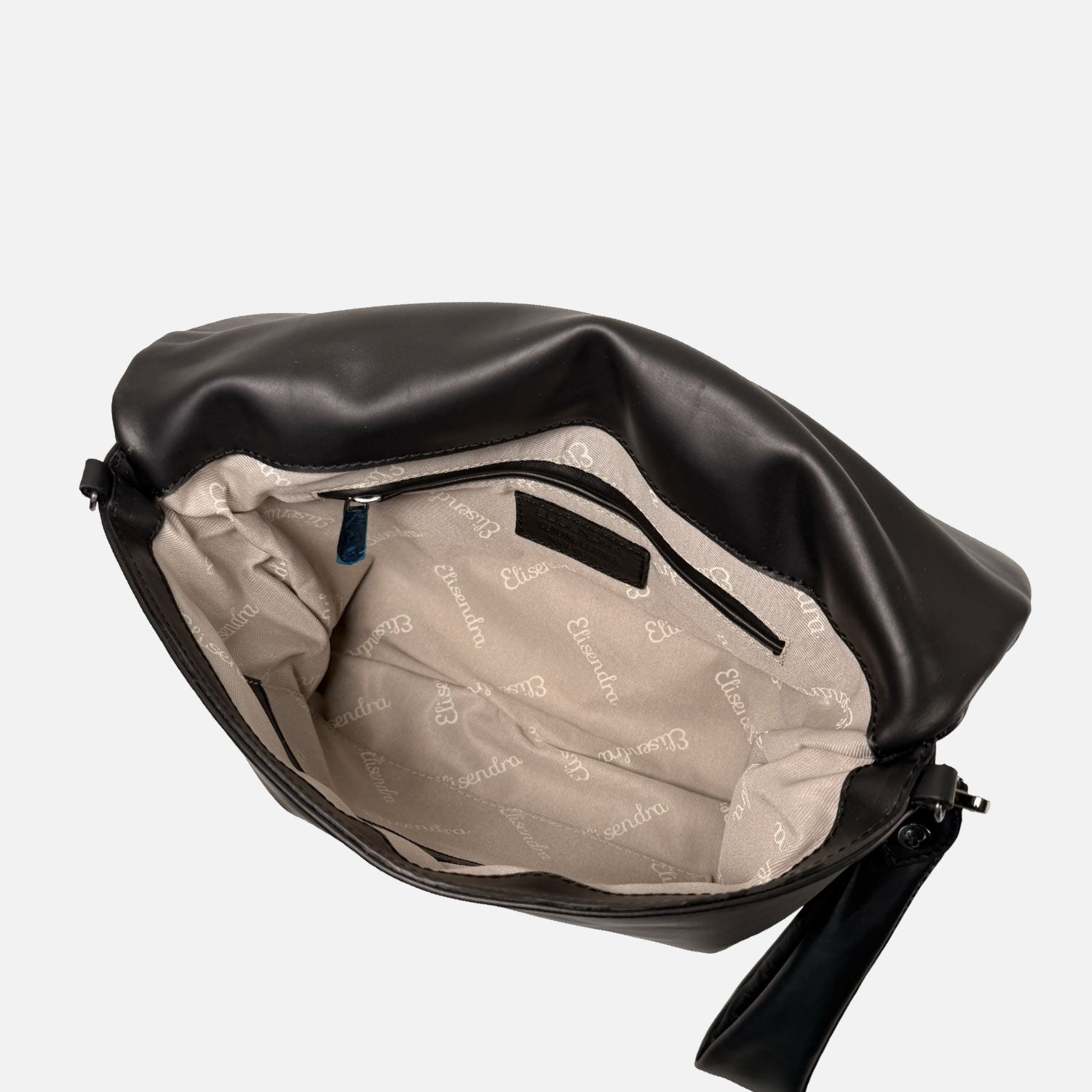 Borsa a mano Giselle Nera Nappa Vitello Dark