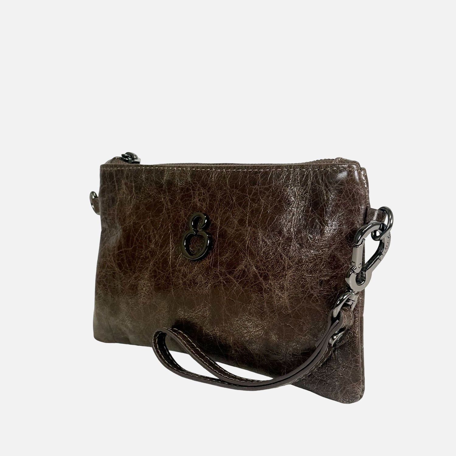 Borsa a mano Mini Grace Granito Pelle Vintage Dark SPEDIZIONE DAL 04/12