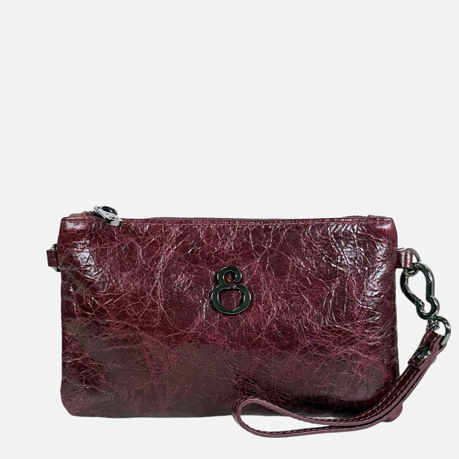 Borsa a mano Mini Grace Rubino Pelle Vintage Dark SPEDIZIONE DAL 04/12