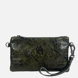 Borsa a mano Mini Grace Malachite Pelle Vintage Dark