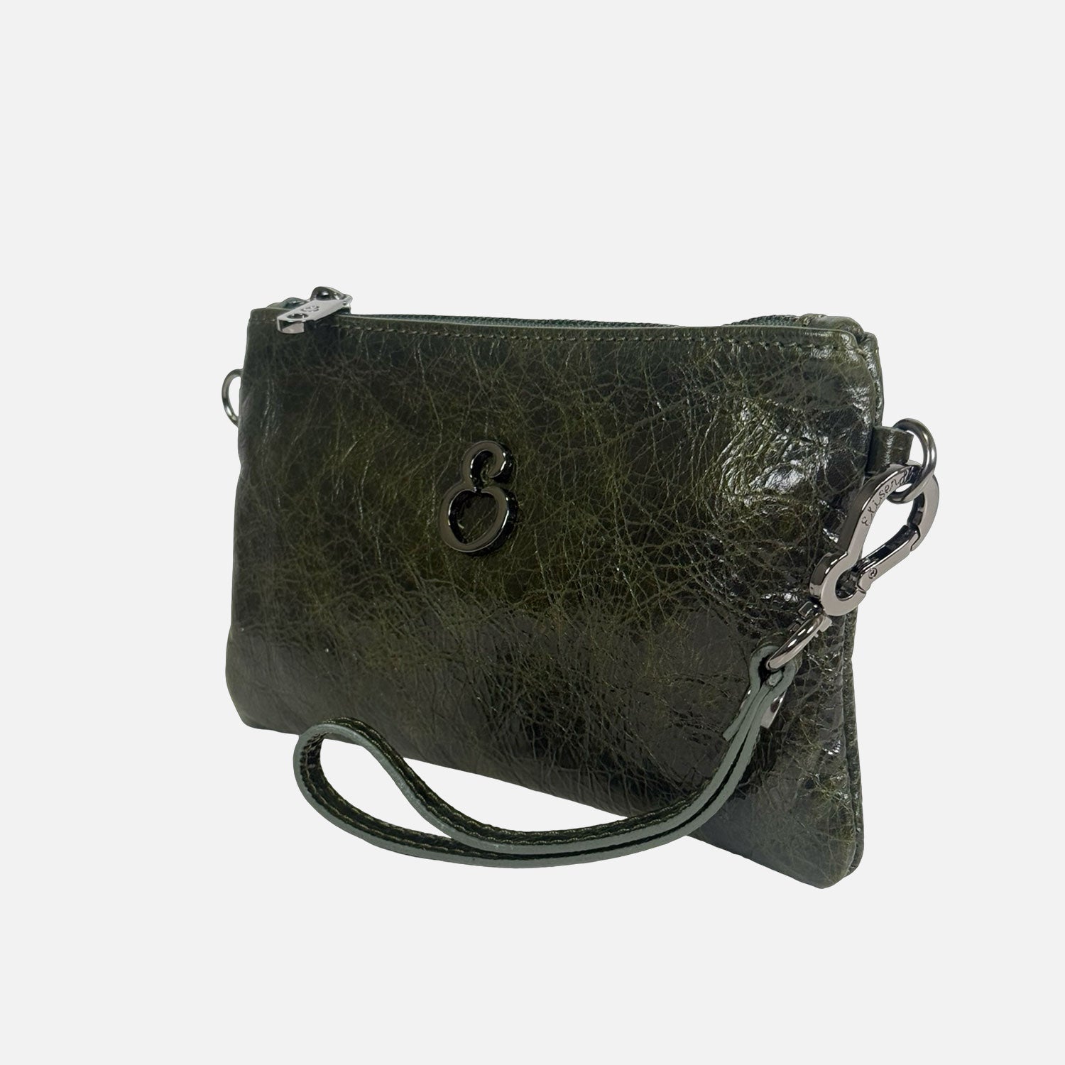 Borsa a mano Mini Grace Malachite Pelle Vintage Dark SPEDIZIONE DAL 04/12