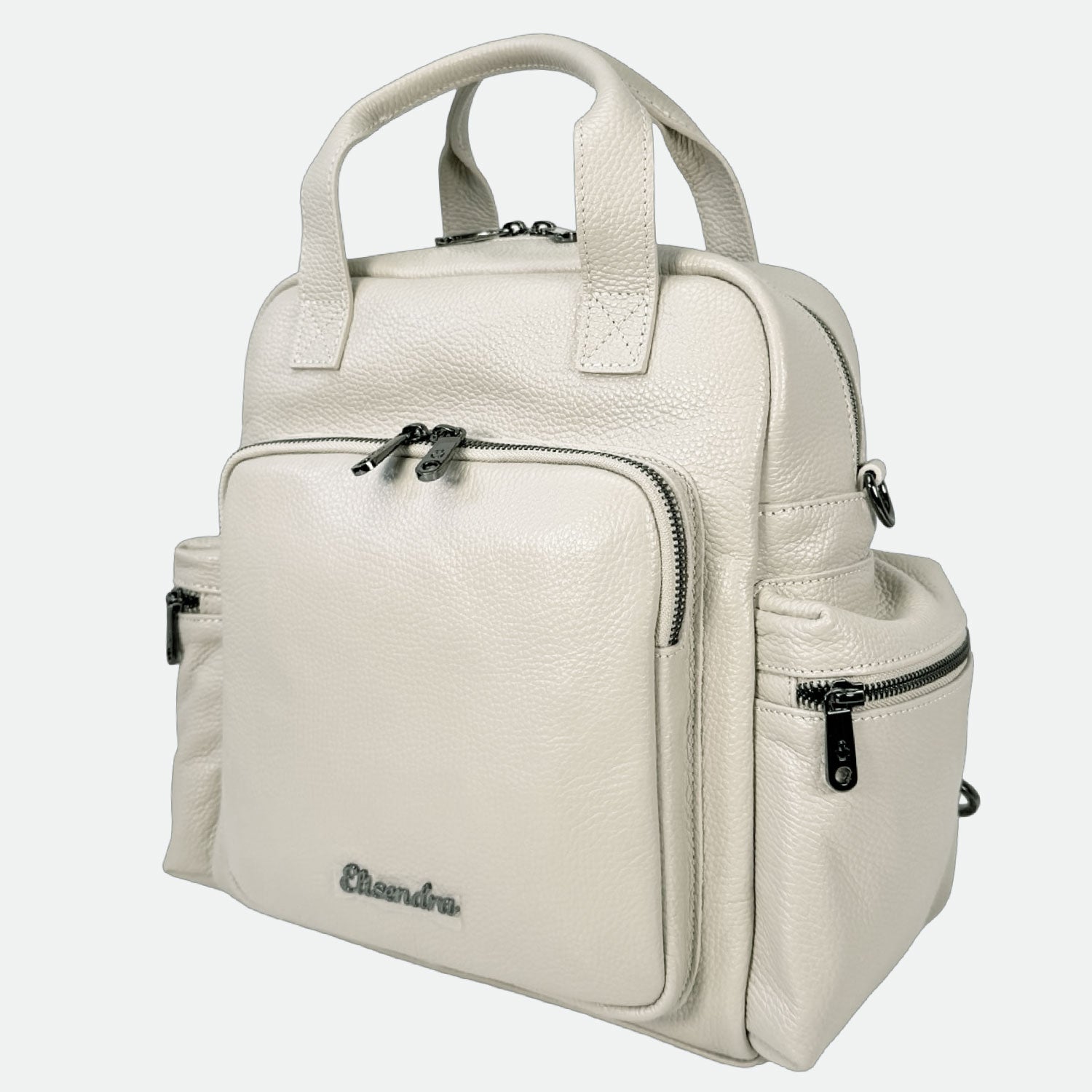 Zaino Kenya Burro Pelle Martellata Dark