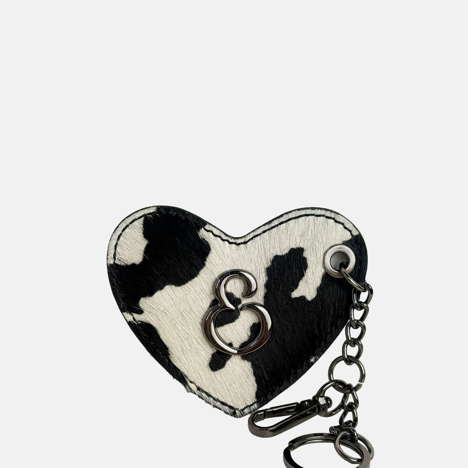 Porta Chiavi Love Nero Cavallino Cow Dark