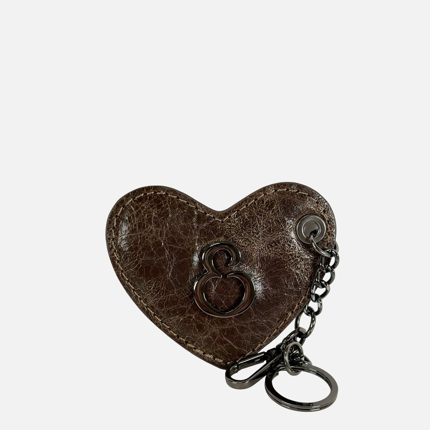 Porta Chiavi Love Granito Pelle Vintage Dark SPEDIZIONE DAL 04/12