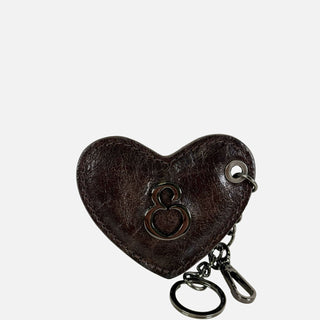 Porta Chiavi Love Agata Pelle Vintage Dark