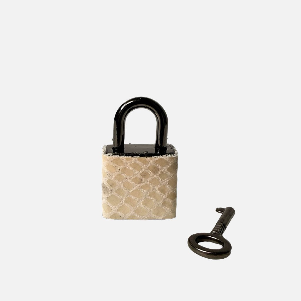 Lucchetto Beige Piitone Stampato Dark