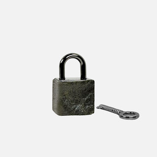 Lucchetto Malachite Pelle Vintage Dark