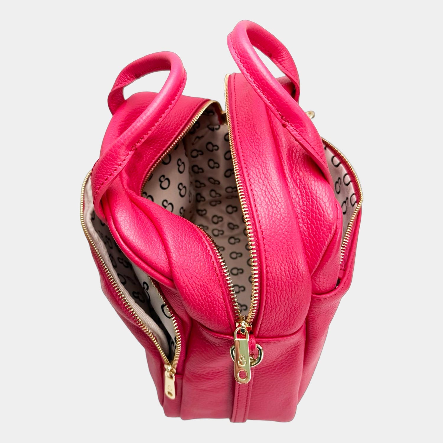 Borsa a spalla Megane Lettering Azalea Pelle Martellata Oro
