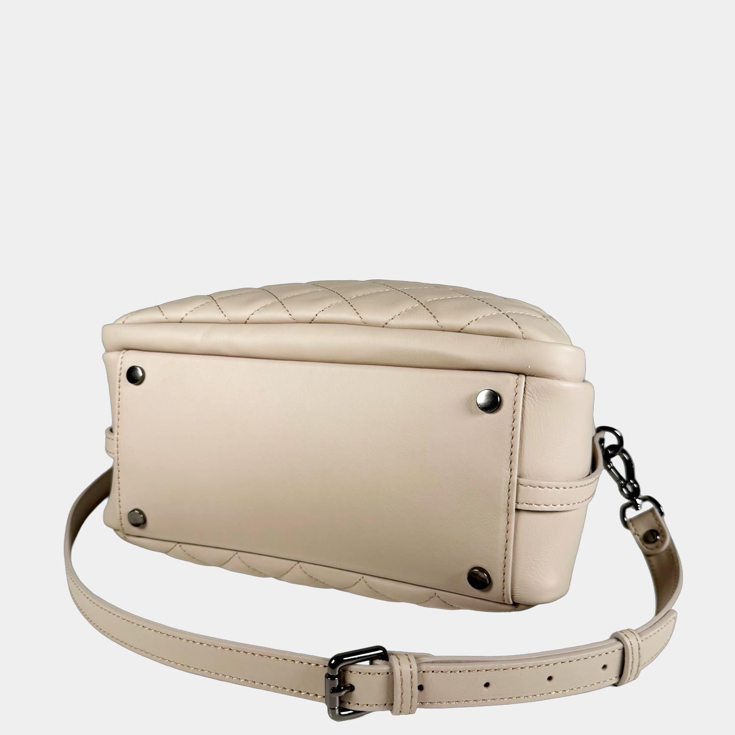 Borsa a spalla Megane Matelasse Marmo Pelle Liscia Matelassé Dark