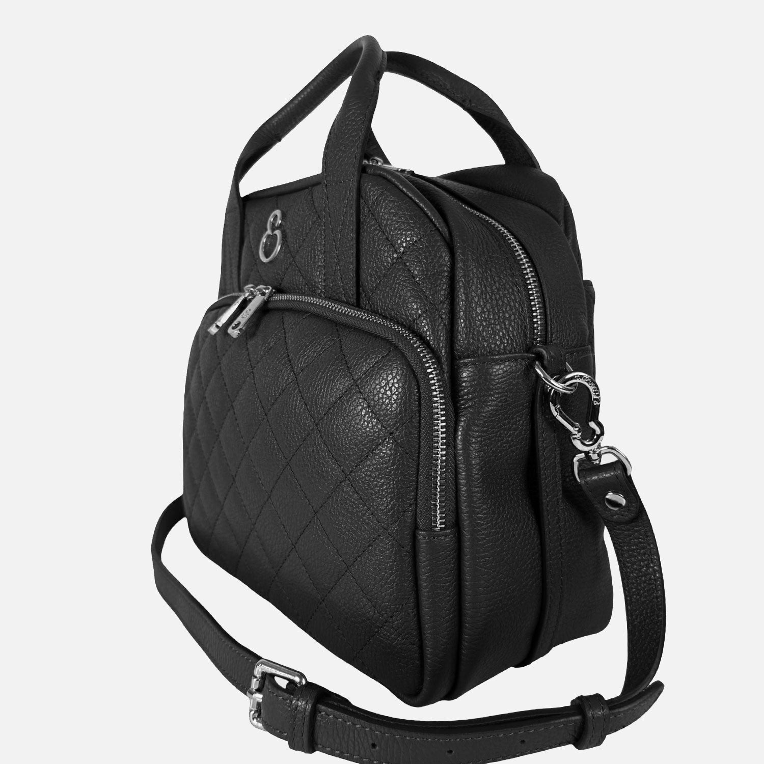 Borsa a mano Megane Matellassè Martellata Nera Pelle Martellata Dark SPEDIZIONE DAL 13/03