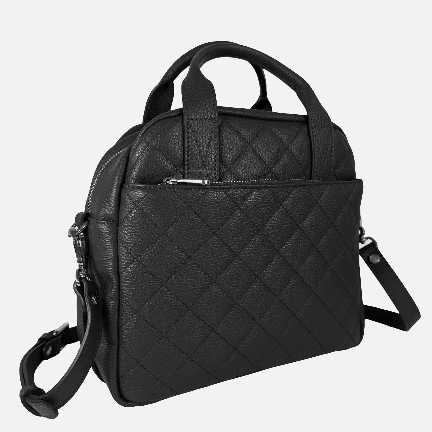 Borsa a mano Megane Matellassè Martellata Nera Pelle Martellata Dark SPEDIZIONE DAL 13/03