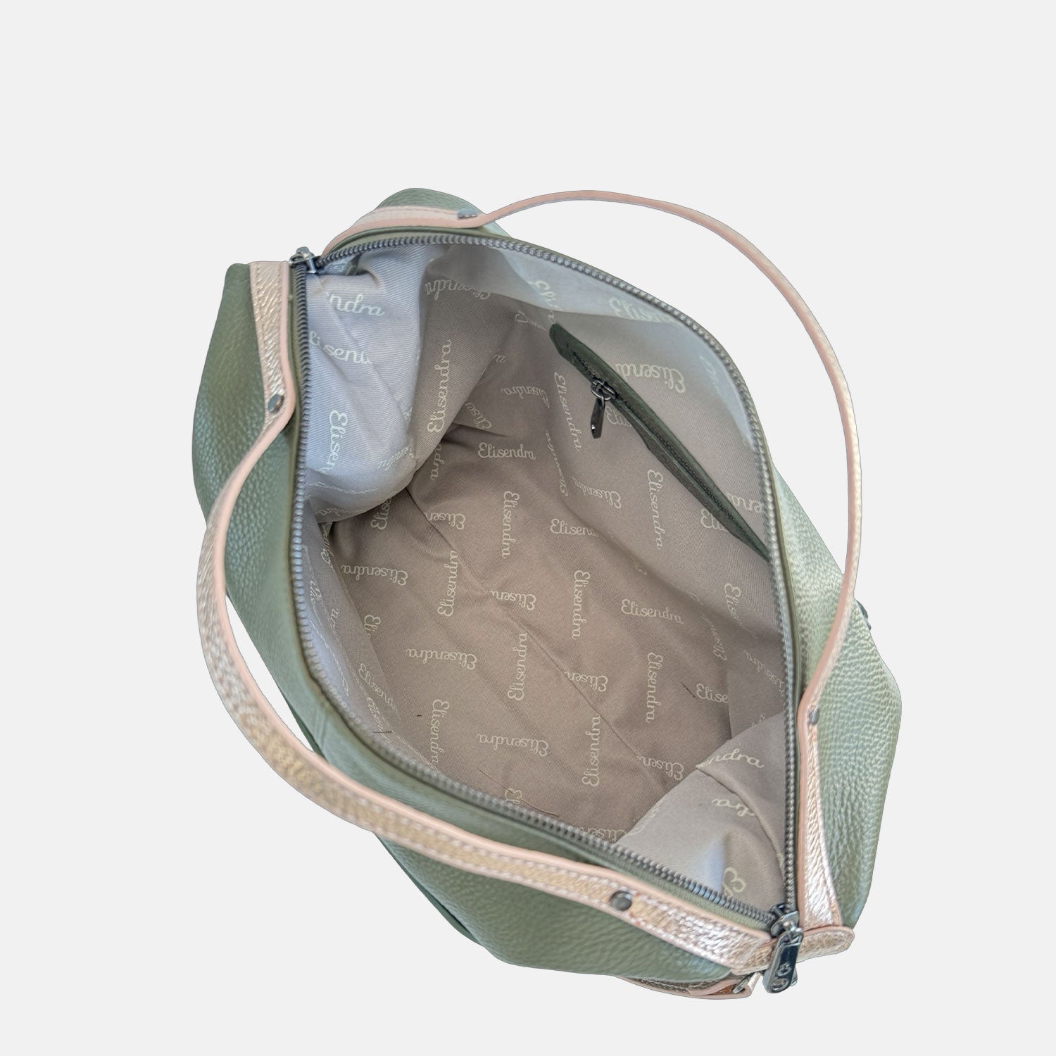 Borsa a mano City Bosco Pelle Martellata Dark