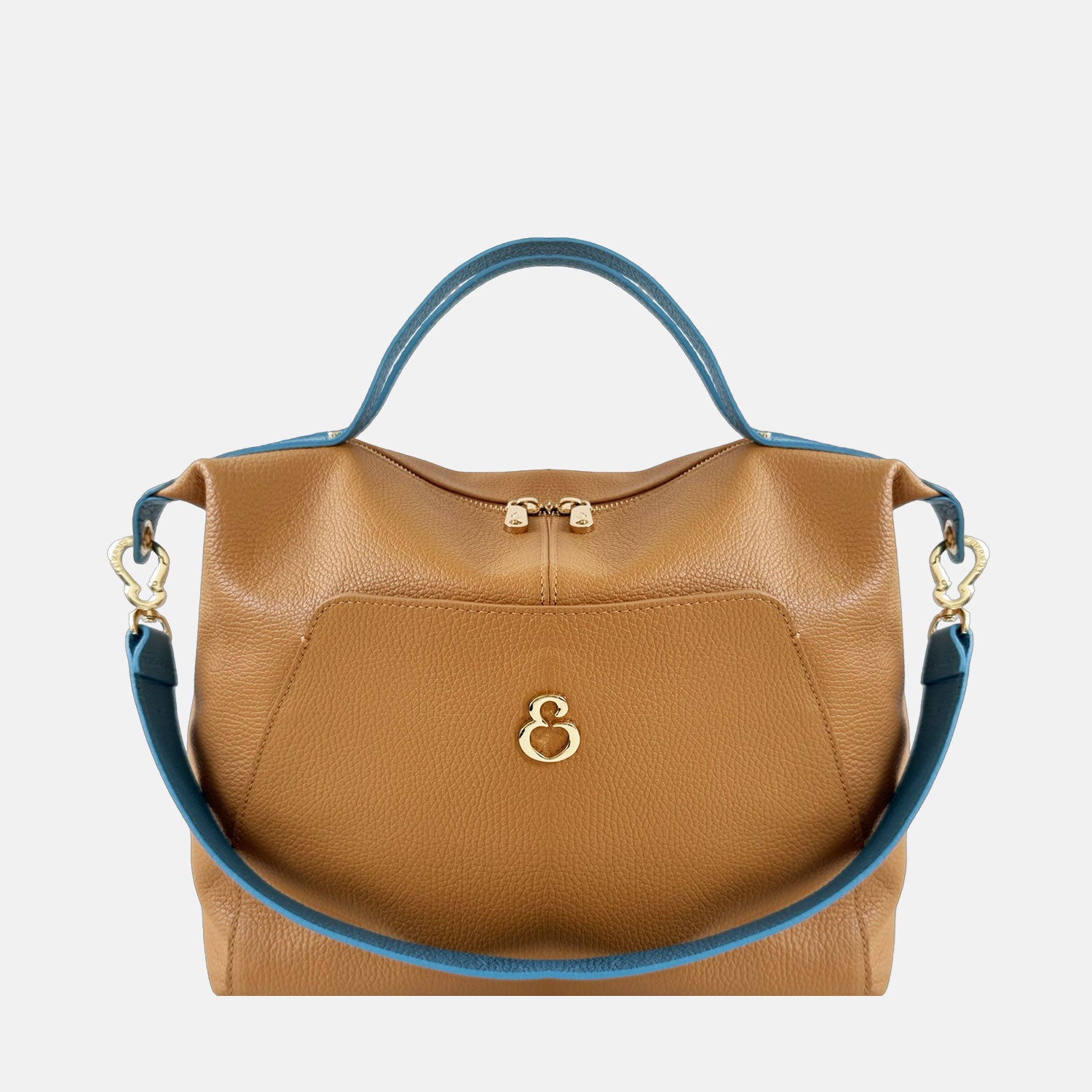 Borsa a mano City Ambra Pelle Martellata Oro