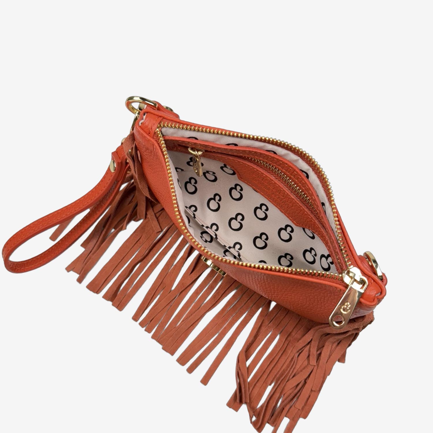 Borsa a mano Mini Grace Rodeo Sunset Pelle Martellata e Suede Oro