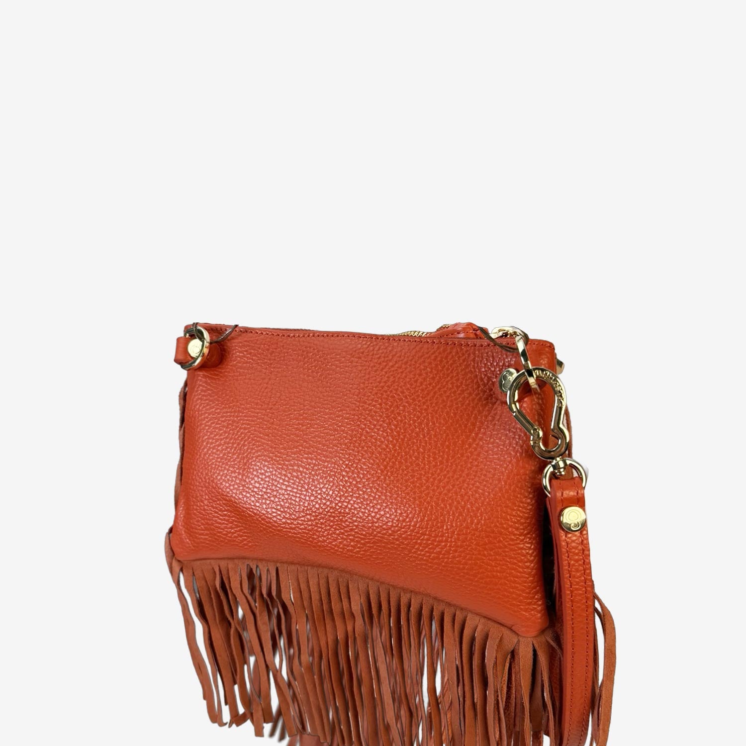 Borsa a mano Mini Grace Rodeo Sunset Pelle Martellata e Suede Oro