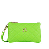 Mini Grace Verde Acido – Pochette – Pelle Matelassé
