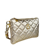 Mini Grace Platino – Pochette – Pelle Matelassé