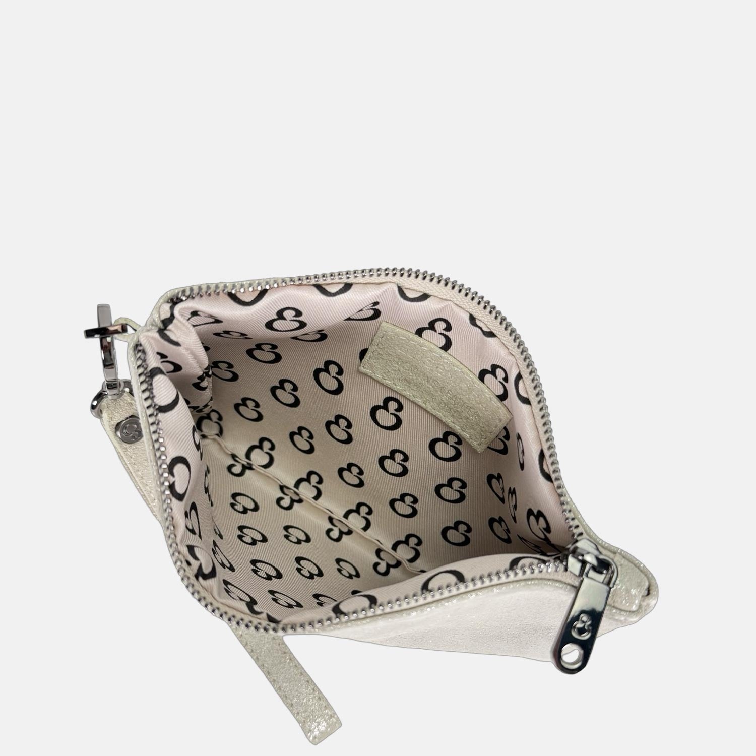 Borsa a mano Mini-Case Belle Pelle Camoscio Brillante Dark