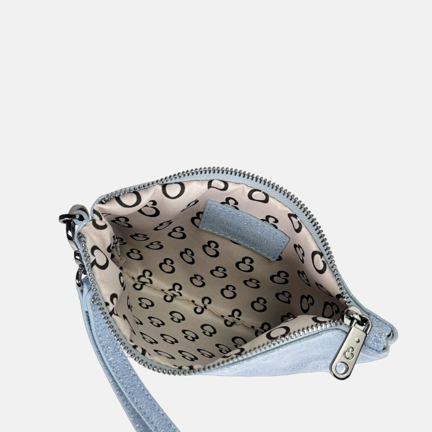 Borsa a mano Mini-Case Jasmine Pelle Camoscio Brillante Dark