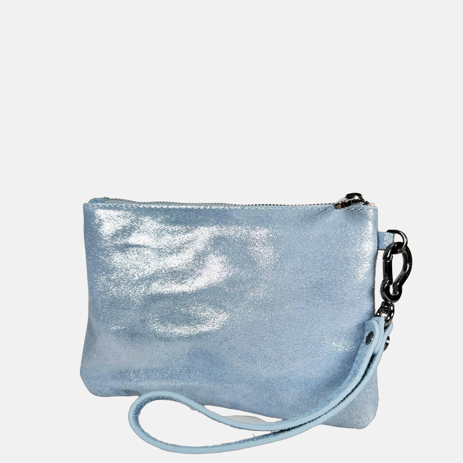 Borsa a mano Mini-Case Jasmine Pelle Camoscio Brillante Dark