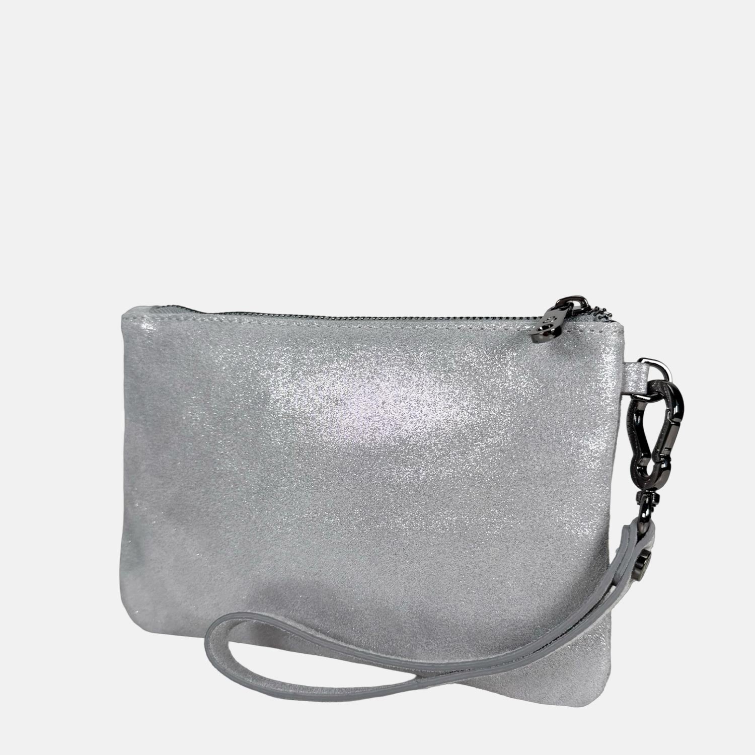 Borsa a mano Mini-Case Ariel Pelle Camoscio Brillante Dark