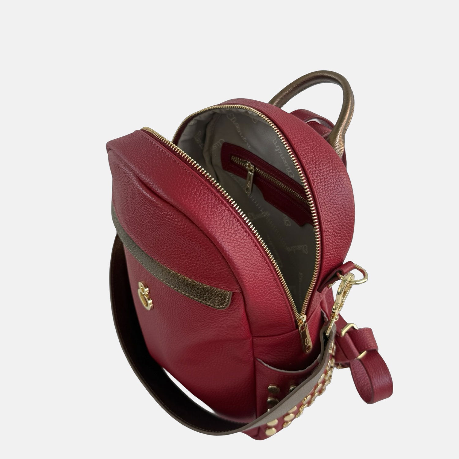 Zaino Niki Bolgheri Pelle Martellata Oro