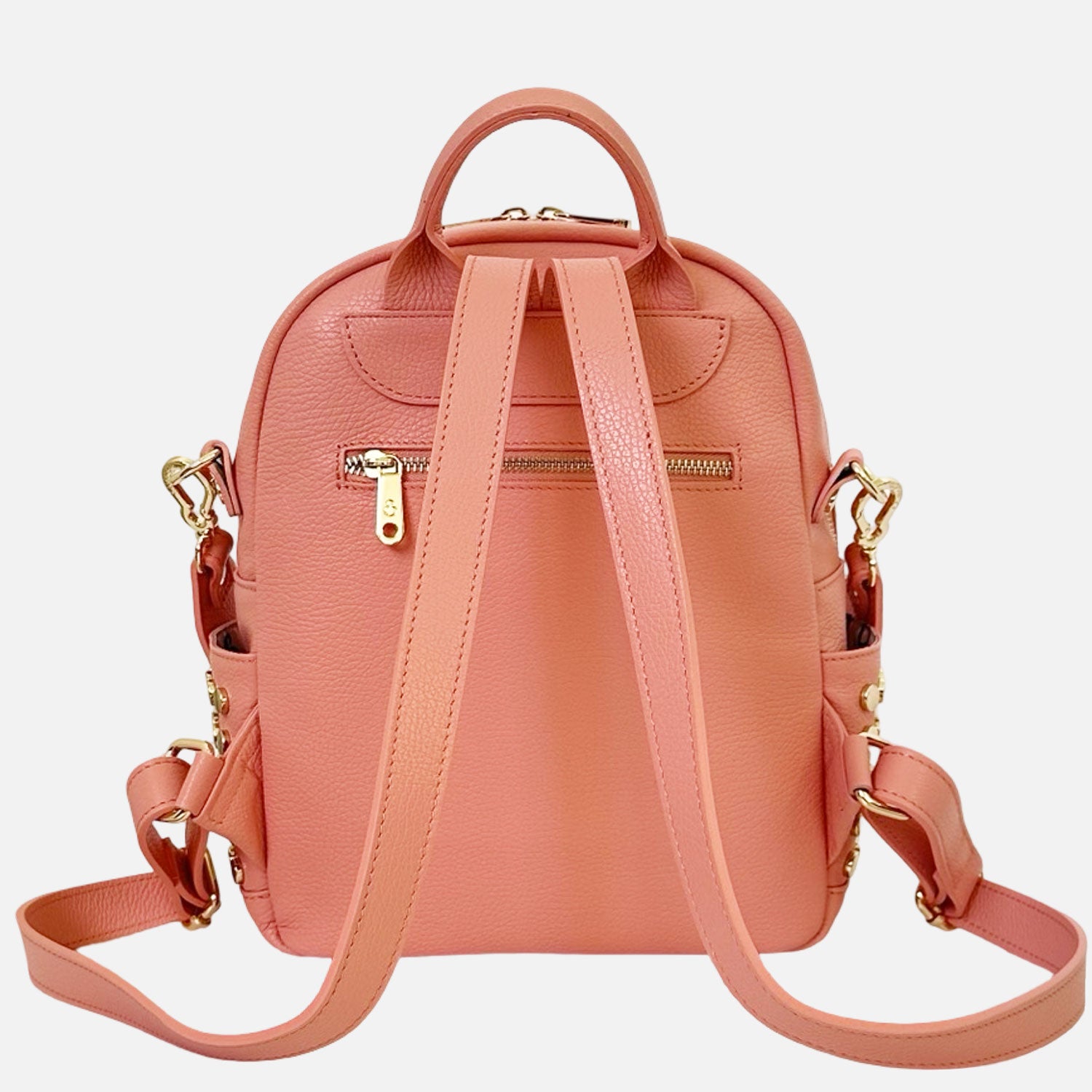 Niki Peach Hammered Gold