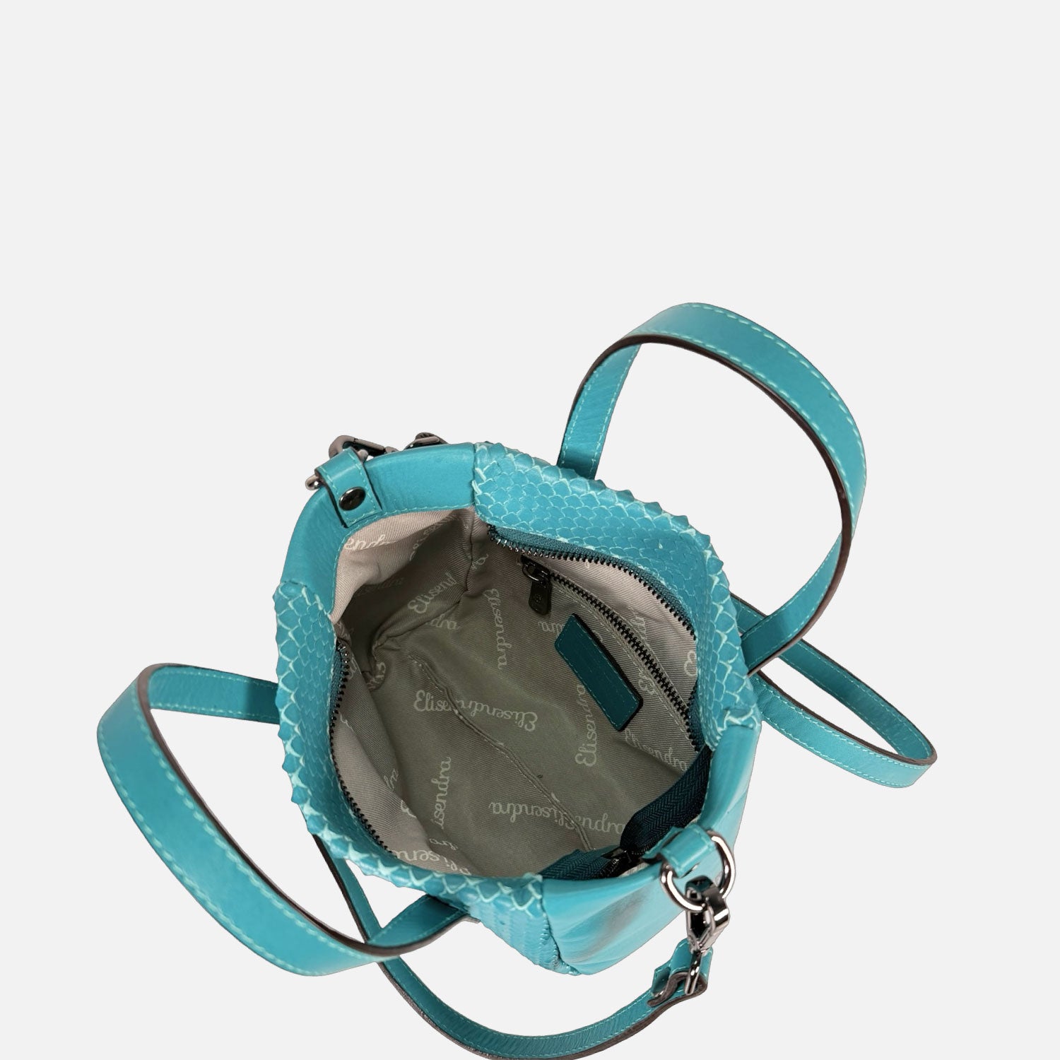 Borsa a mano Novella Mini Anaconda Stampata Tiffany Dark