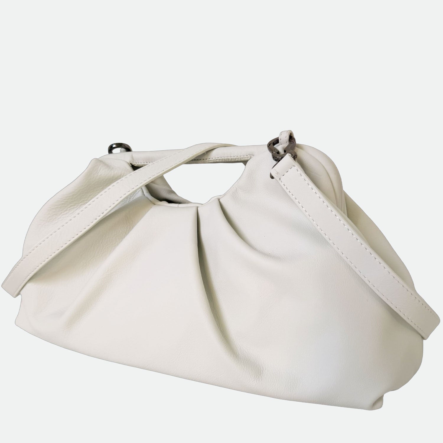 Maxi Clutch Nuvola Quarzo Pelle Liscia Vitello Dark SPEDIZIONE DAL 06/05 - Elisendra®