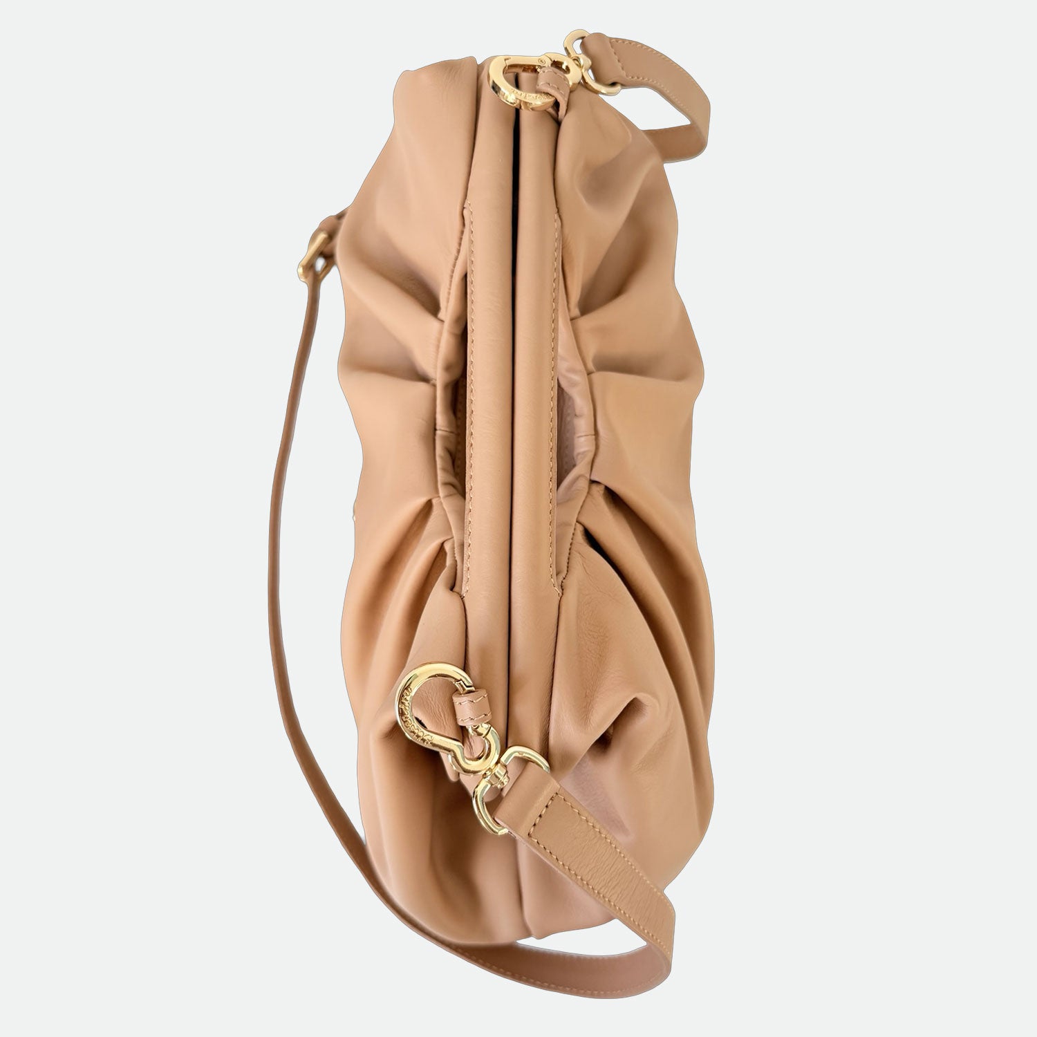 Maxi Clutch Nuvola Savana Pelle Liscia Vitello Oro SPEDIZIONE DAL 06/05 - Elisendra®