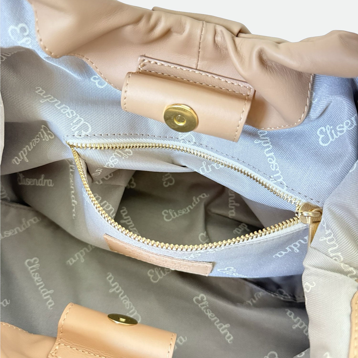 Maxi Clutch Nuvola Savana Pelle Liscia Vitello Oro SPEDIZIONE DAL 06/05 - Elisendra®