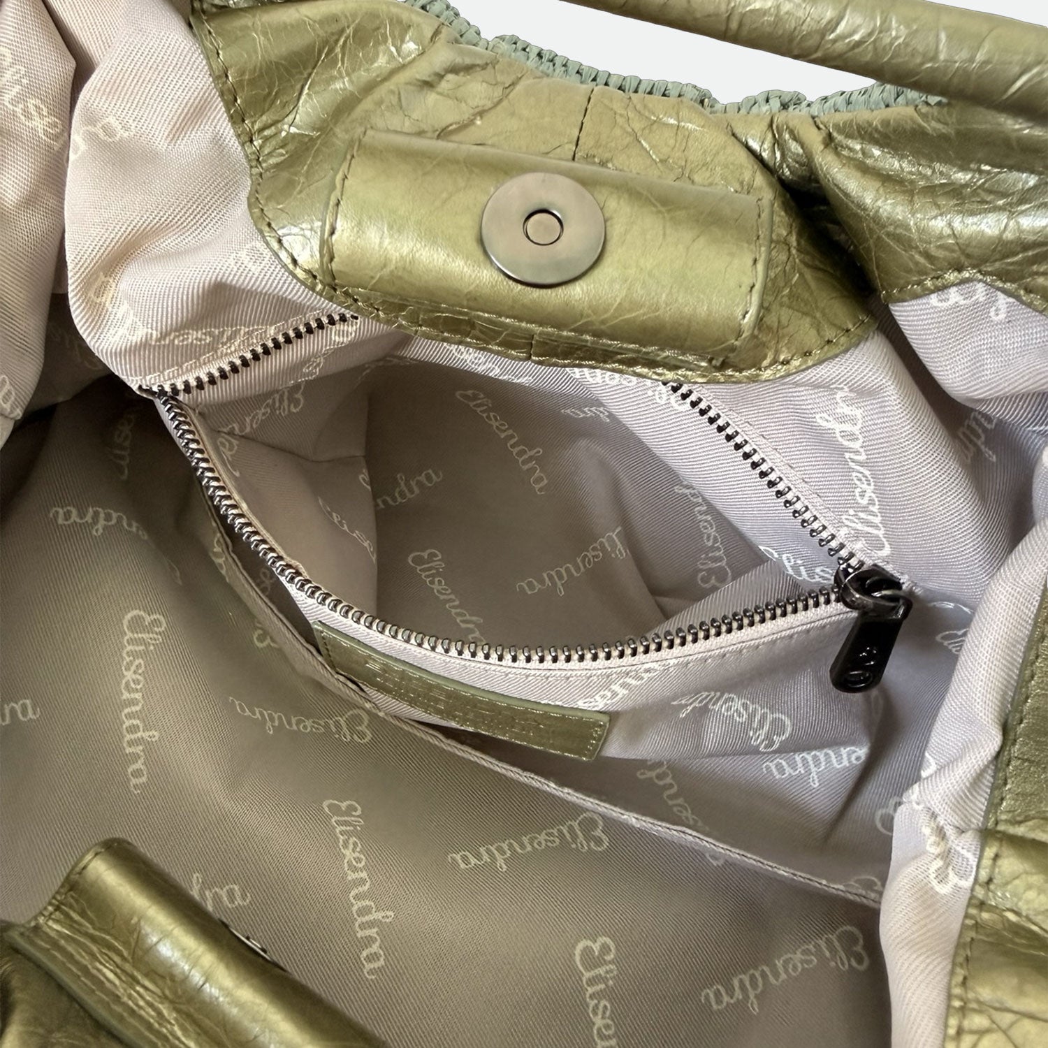 Maxi Clutch Malibù Verde Laguna Rafia e Pelle Laminata Dark SPEDIZIONE DAL 06/05 - Elisendra®
