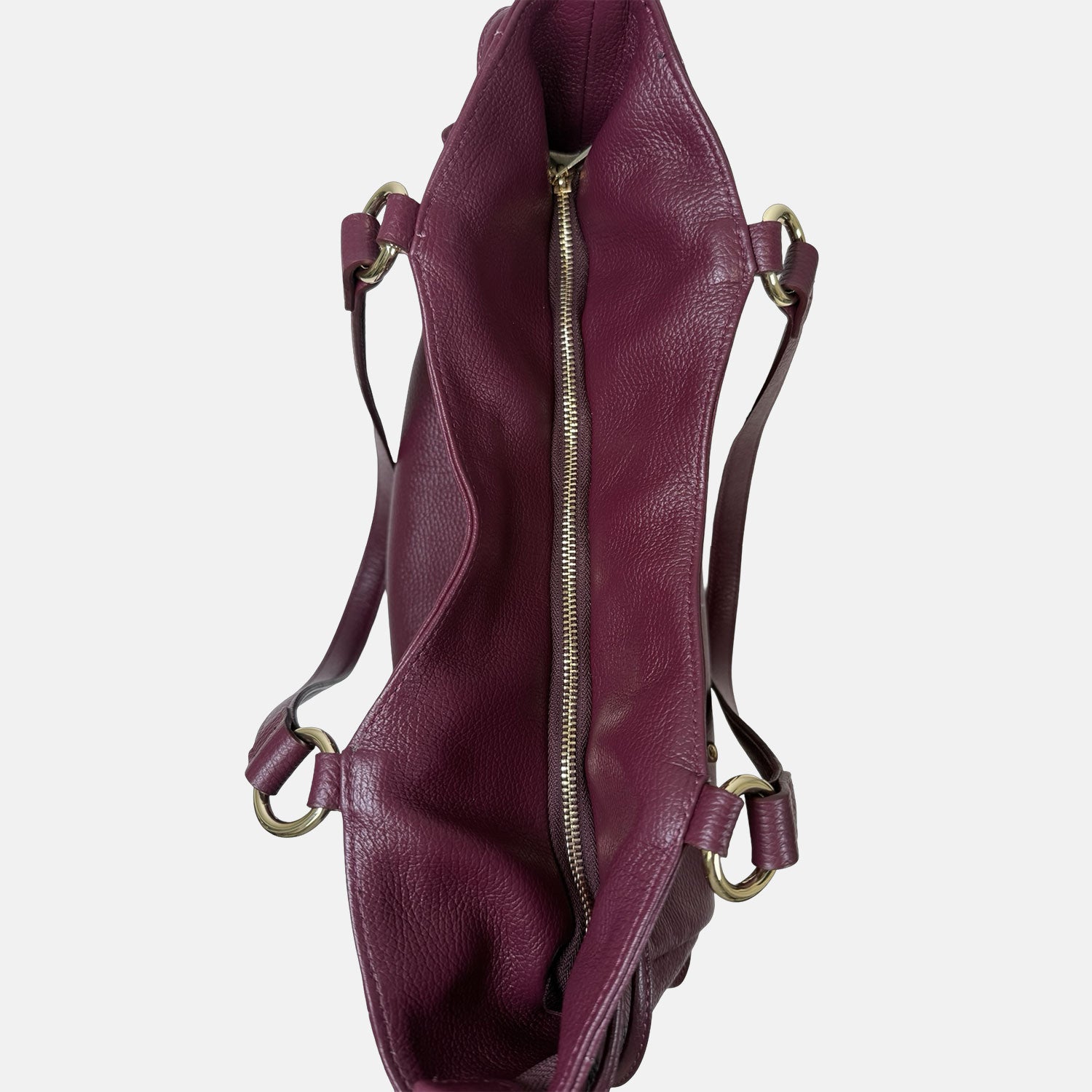 Borsa a spalla Pandora Vinaccia Pelle Martellata Oro