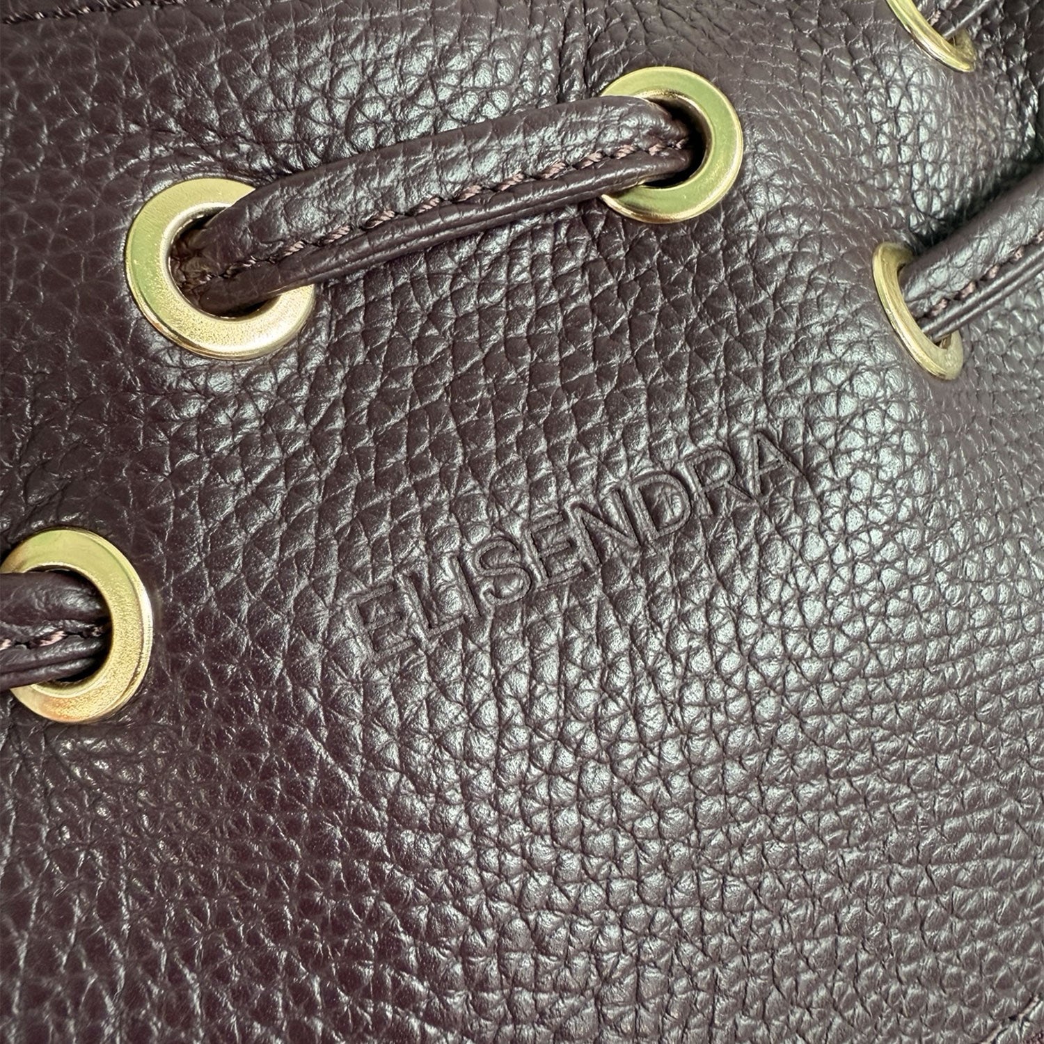 Borsa a spalla Pandora Amarone Pelle Martellata Oro