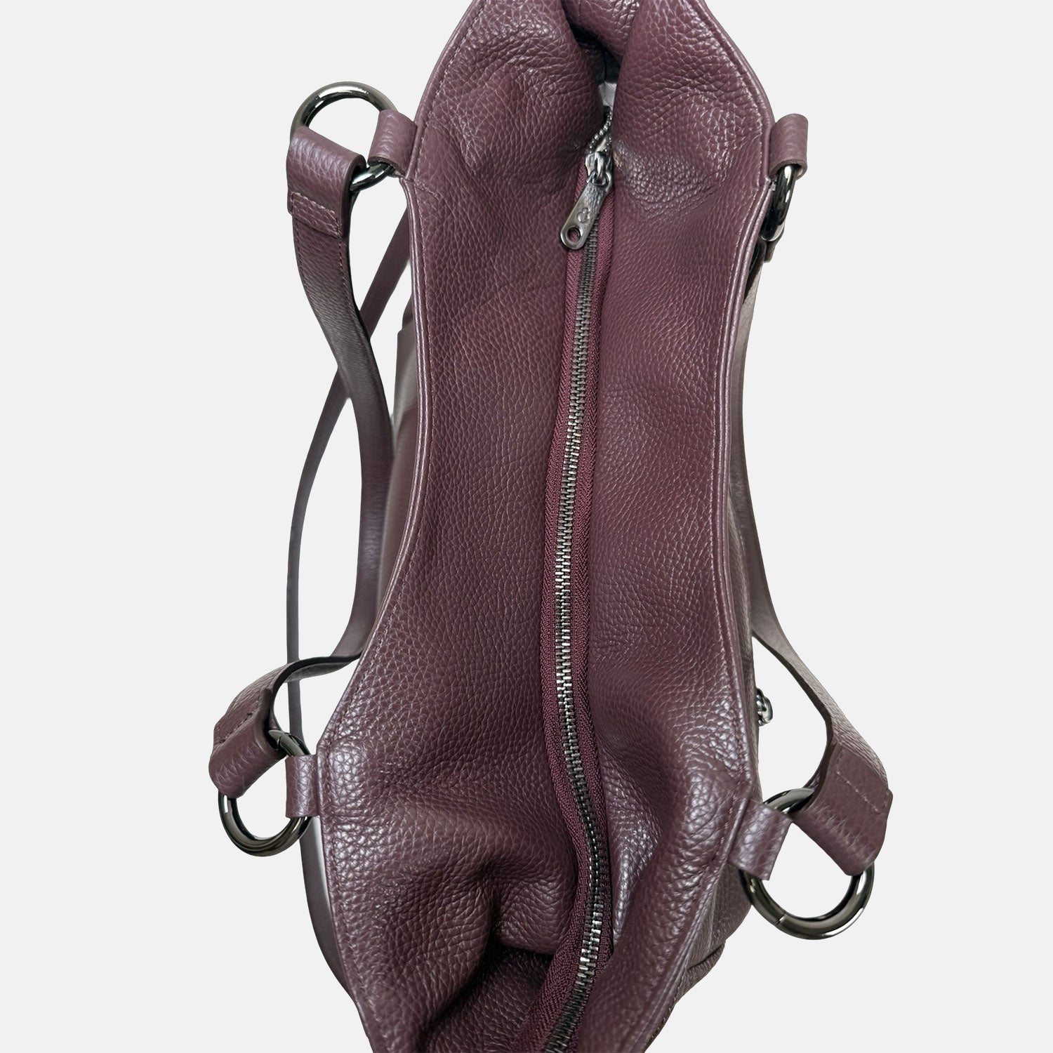 Borsa a spalla Pandora Amarone Pelle Martellata Dark