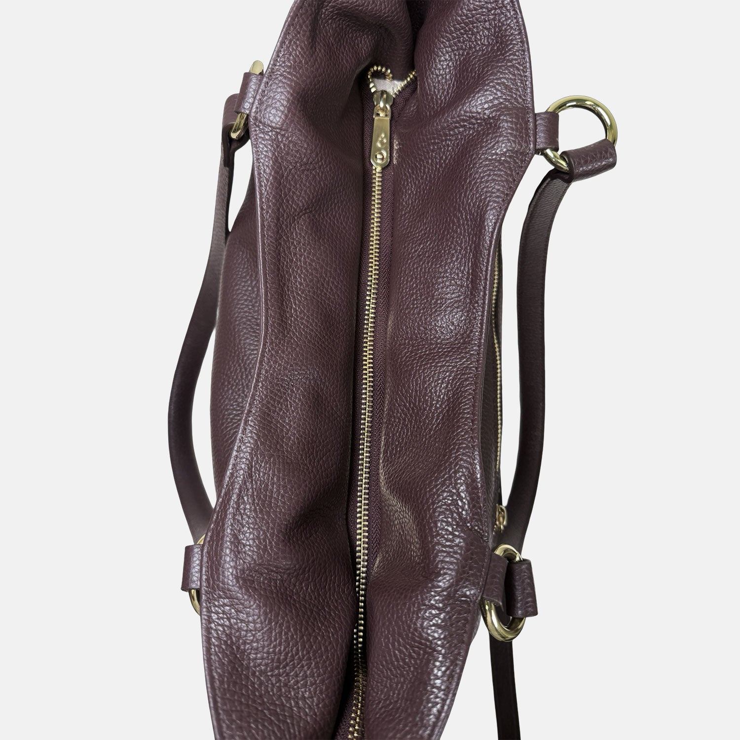 Borsa a spalla Pandora Amarone Pelle Martellata Oro